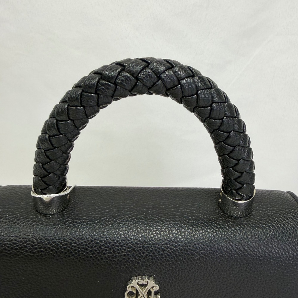 CXL by Christian Lacroix Jardin Braided Handle Crossbody Bag Black NWT Luxury - Picture 5 of 8